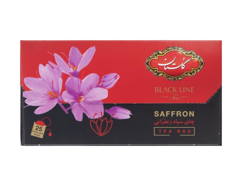 چای تی بگ خارجه زعفران گلستان 25 عددی