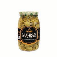 زیتون کنسروی هسته لیمو شیشه مهراد 500 گرم
