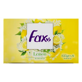صابون حمام رایحه لیمو فاکس 6 عددی 125 گرم