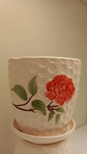 گلدان شش ضلعی نقاشی بزرگ