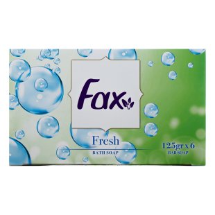 صابون حمام رایحه تازه فاکس 6 عددی 125 گرم