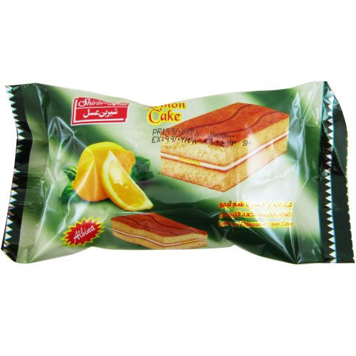 کیک لایه ای لیمویی شیرین عسل 60 گرم