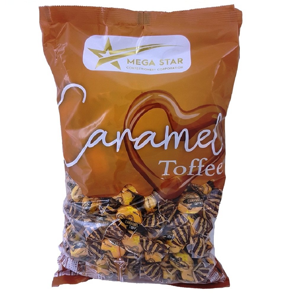 تافی کارامل مگا استار بسته بندی 1000 گرم