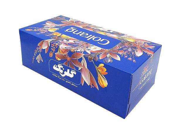 دستمال کاغذی گلرنگ 150 برگ دو لایه