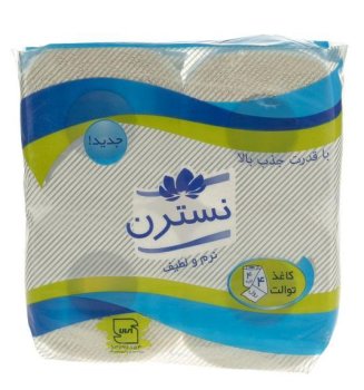 دستمال توالت 4 رول 4 لایه نسترن