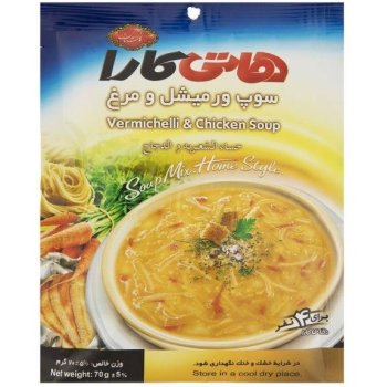 سوپ ورمیشل و مرغ هاتی کارا گلستان 70 گرم
