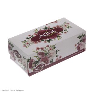 دستمال جعبه 150 برگ دو لایه اکتیو