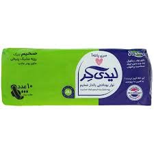 نوار بهداشتی بالدار مشبک بزرگ لیدی کر 10 عددی