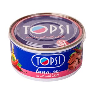 تن ماهی چیلی تاپسی 180 گرم