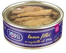 کنسرو فیله ماهی تون در روغن تاپسی 240 گرم