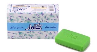 صابون حمام گلنار با روغن نارگیل