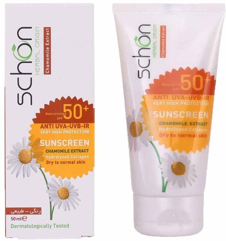 کرم محافظ آفتاب spf50 کم رنگ شون