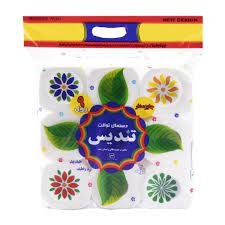 دستمال 9 رول 4 لایه تندیس