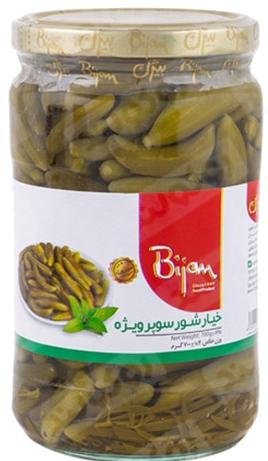 خیارشور شیشه سوپرویژه 680 گرم بیژن