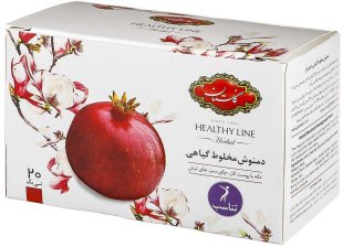 دمنوش مخلوط گیاهی باطعم انار 20عددی گلستان