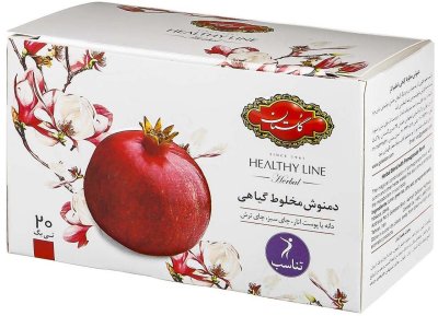 دمنوش مخلوط گیاهی باطعم انار 20عددی گلستان