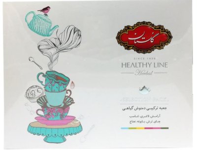 جعبه ترکیبی دمنوش گیاهی 60 عددی گلستان