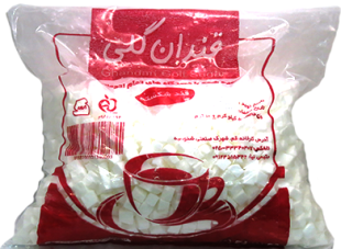 قند شکسته پلاستیک 5 کیلویی قندان گلی