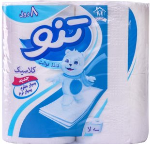 دستمال توالت 3لایه 8رول تنو